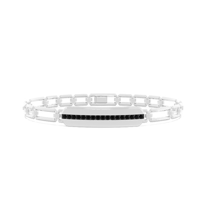 Black Diamond Men's Link Bracelet