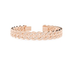 Cuban Herren Diamantarmband