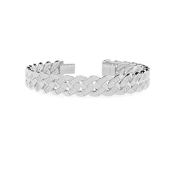 Cuban Herren Diamantarmband