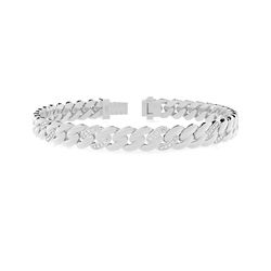 Cuban Two-Tone Diamantarmband