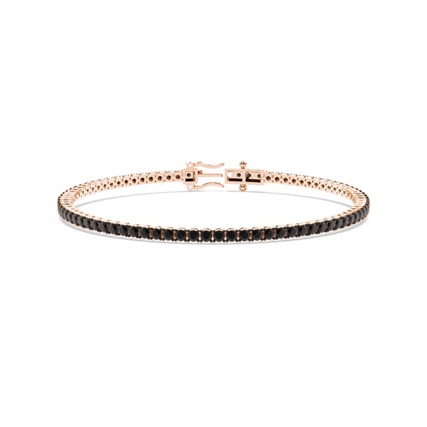 Black Diamond Men's Tennis Bracelet