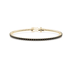 Black Diamond Men's Tennis Bracelet