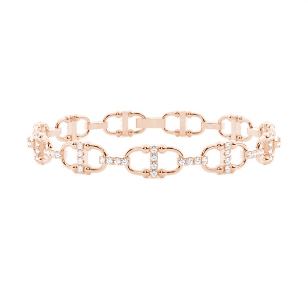 Interlink Diamond Tennis Bracelet (Petite)