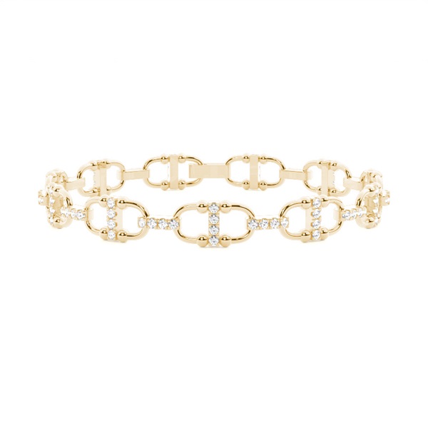 Interlink Diamond Tennis Bracelet (Petite)