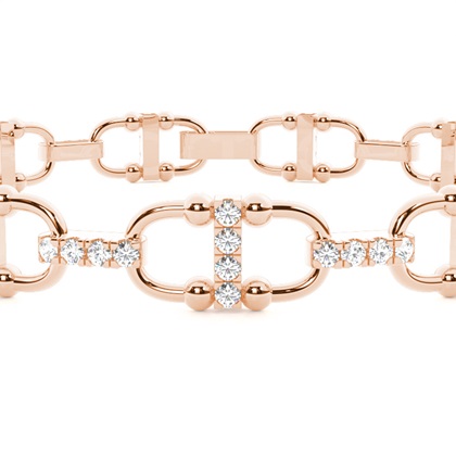 Verlinktes Diamant Tennisarmband (Petite)