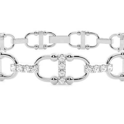 Verlinktes Diamant Tennisarmband (Petite)