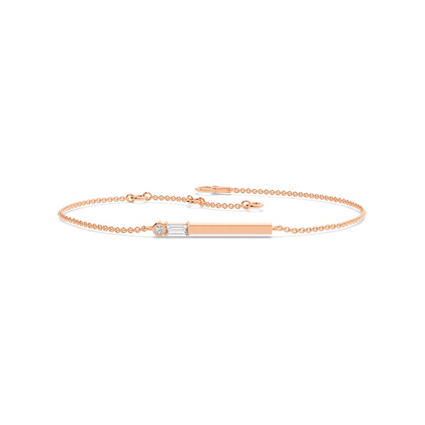 Letter A Morse Code Diamond Initial Bracelet