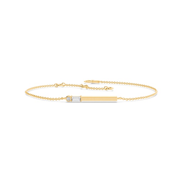 Letter A Morse Code Diamond Initial Bracelet