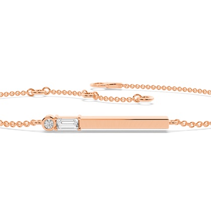 Buchstabe A Morsecode Diamant Initial Armband