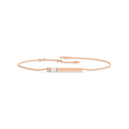 Letter A Morse Code Diamond Initial Bracelet