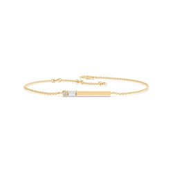 Letter A Morse Code Diamond Initial Bracelet