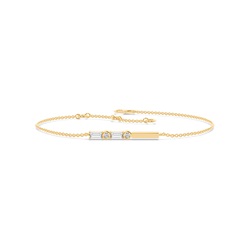 Letter C Morse Code Diamond Initial Bracelet