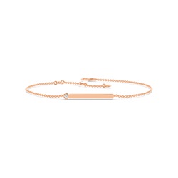Buchstabe E Morsecode Diamant Initial Armband