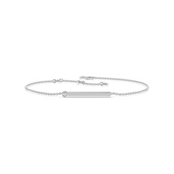 Buchstabe E Morsecode Diamant Initial Armband