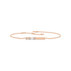 Buchstabe F Morsecode Diamant Initial Armband