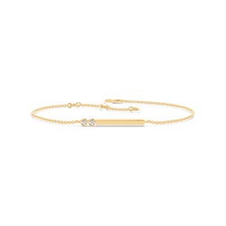 Buchstabe I Morsecode Diamant Initial Armband