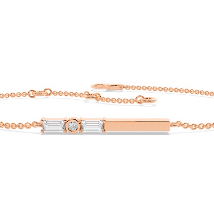 Buchstabe K Morsecode Diamant Initial Armband