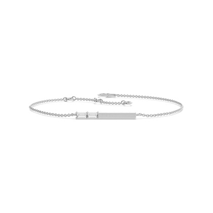Baguette Platinum Diamond Bracelets