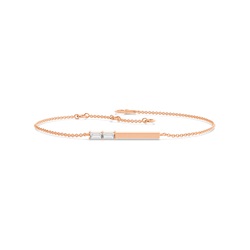 Buchstabe M Morsecode Diamant Initial Armband