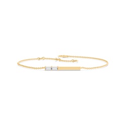 Buchstabe M Morsecode Diamant Initial Armband