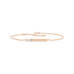 Buchstabe N Morsecode Diamant Initial Armband
