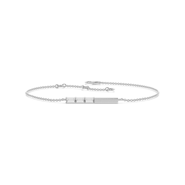 Letter O Morse Code Diamond Initial Bracelet