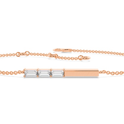 Buchstabe O Morsecode Diamant Initial Armband