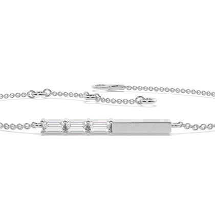 Buchstabe O Morsecode Diamant Initial Armband