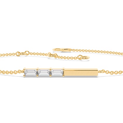 Buchstabe O Morsecode Diamant Initial Armband