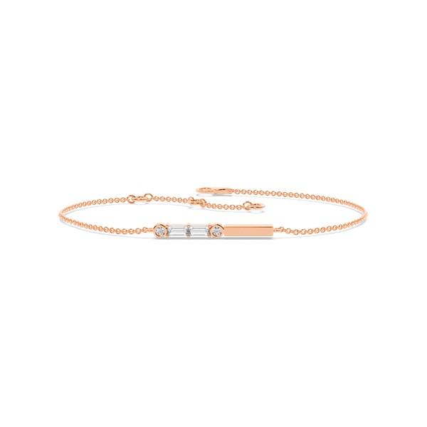 Letter P Morse Code Diamond Initial Bracelet