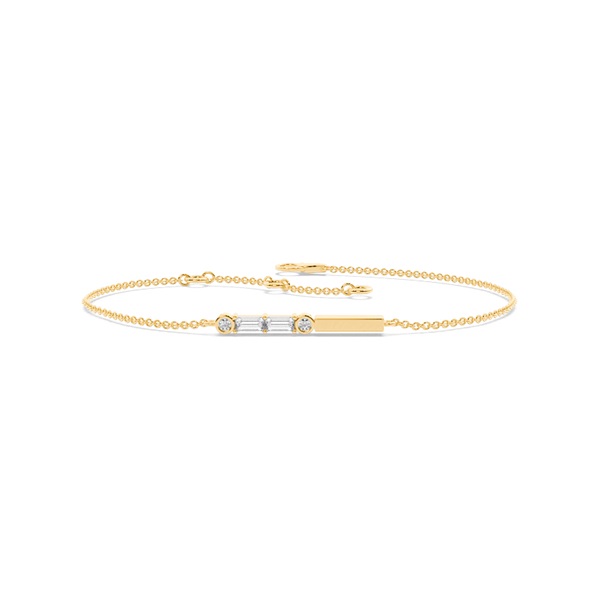 Letter P Morse Code Diamond Initial Bracelet