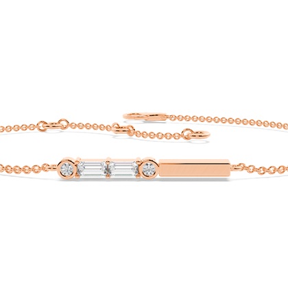 Buchstabe P Morsecode Diamant Initial Armband