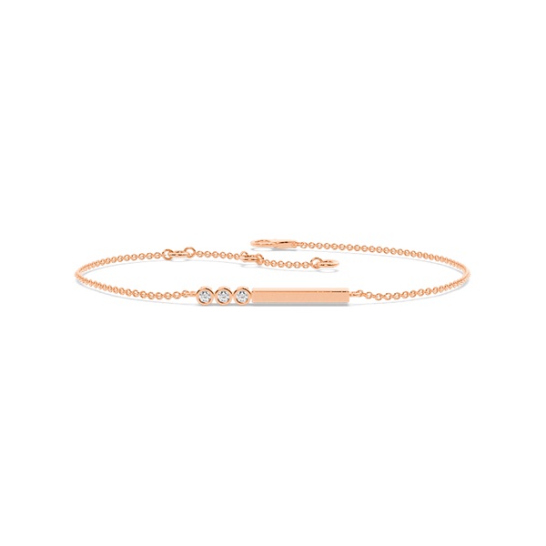 Letter S Morse Code Diamond Initial Bracelet