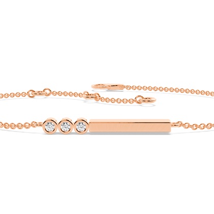 Buchstabe S Morsecode Diamant Initial Armband