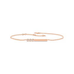 Buchstabe S Morsecode Diamant Initial Armband