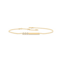 Buchstabe S Morsecode Diamant Initial Armband