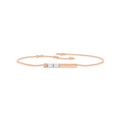 Buchstabe W Morsecode Diamant Initial Armband