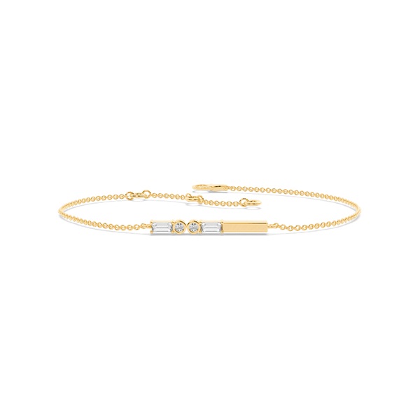 Letter X Morse Code Diamond Initial Bracelet