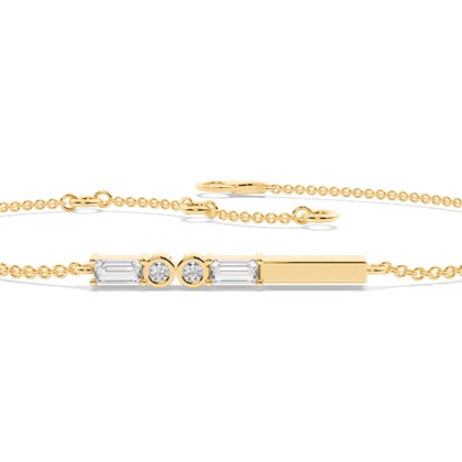 Buchstabe X Morsecode Diamant Initial Armband