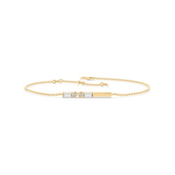 Buchstabe X Morsecode Diamant Initial Armband