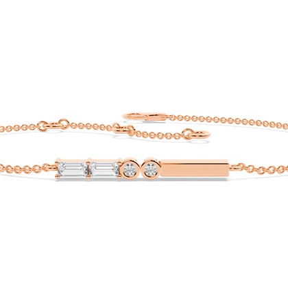 Buchstabe Z Morsecode Diamant Initial Armband