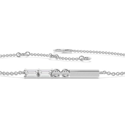 Buchstabe Z Morsecode Diamant Initial Armband