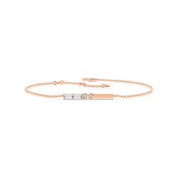 Letter Z Morse Code Diamond Initial Bracelet