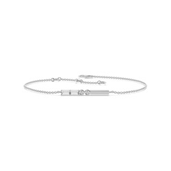 Buchstabe Z Morsecode Diamant Initial Armband