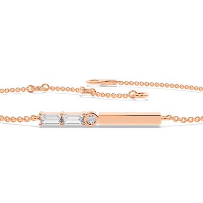 Buchstabe G Morsecode Diamant Initial Armband