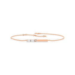 Buchstabe G Morsecode Diamant Initial Armband
