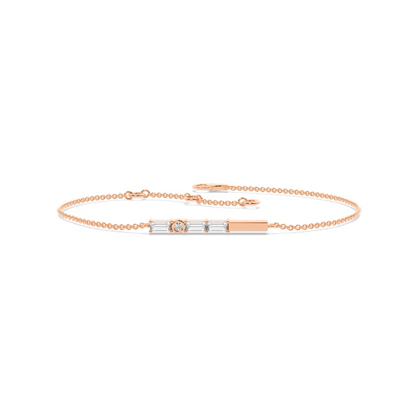 Letter Y Morse Code Diamond Initial Bracelet
