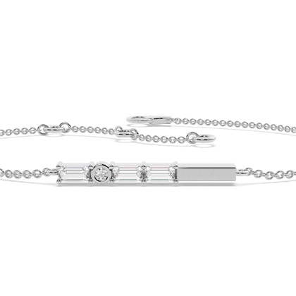 Buchstabe Y Morsecode Diamant Initial Armband