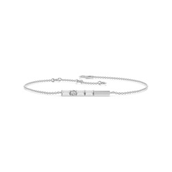 Buchstabe Y Morsecode Diamant Initial Armband