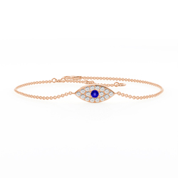 Evil Eye Delicate Everyday Chain Bracelet